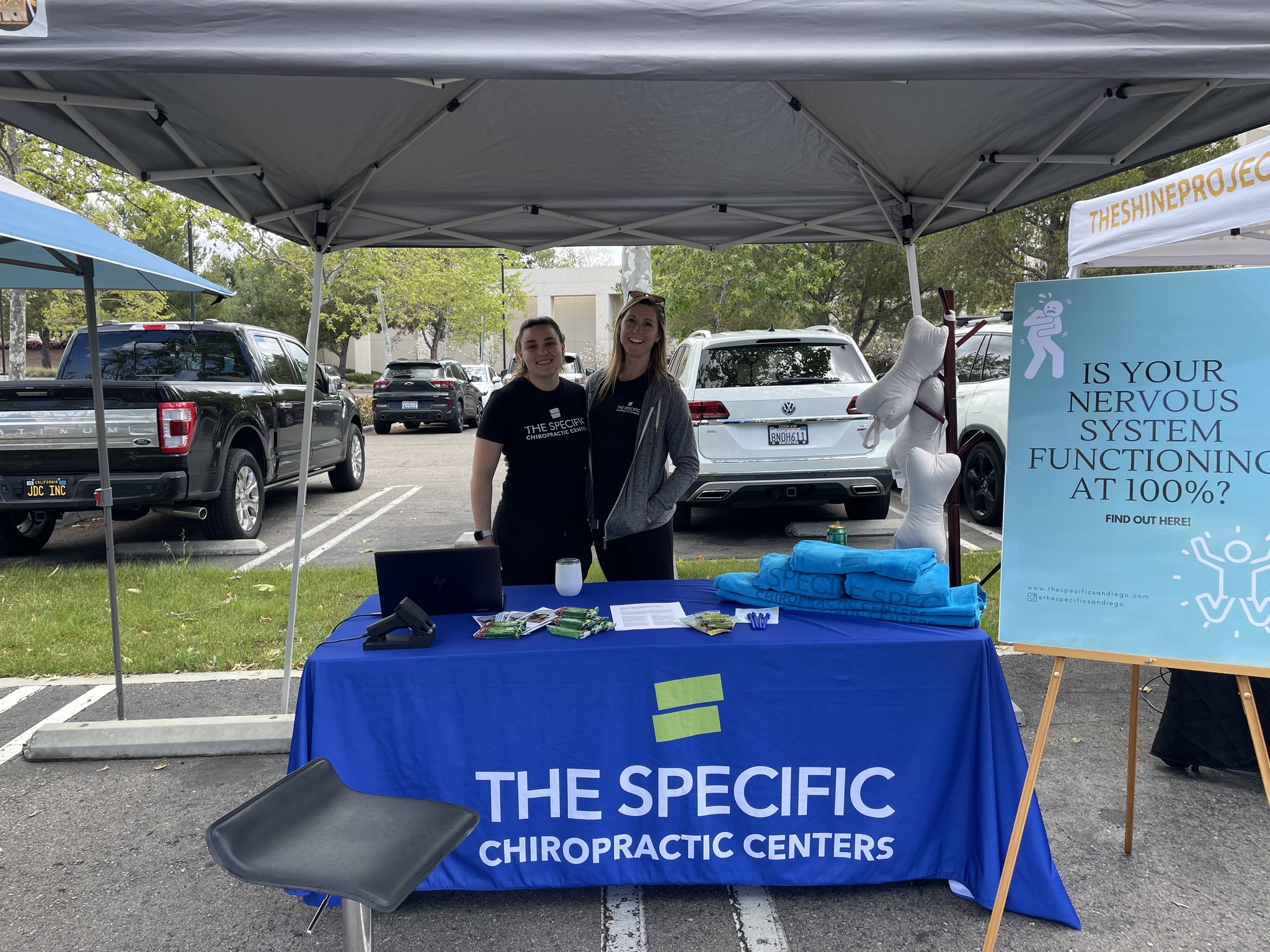 The Specific Chiropractors Center Booth at the Autism Walk