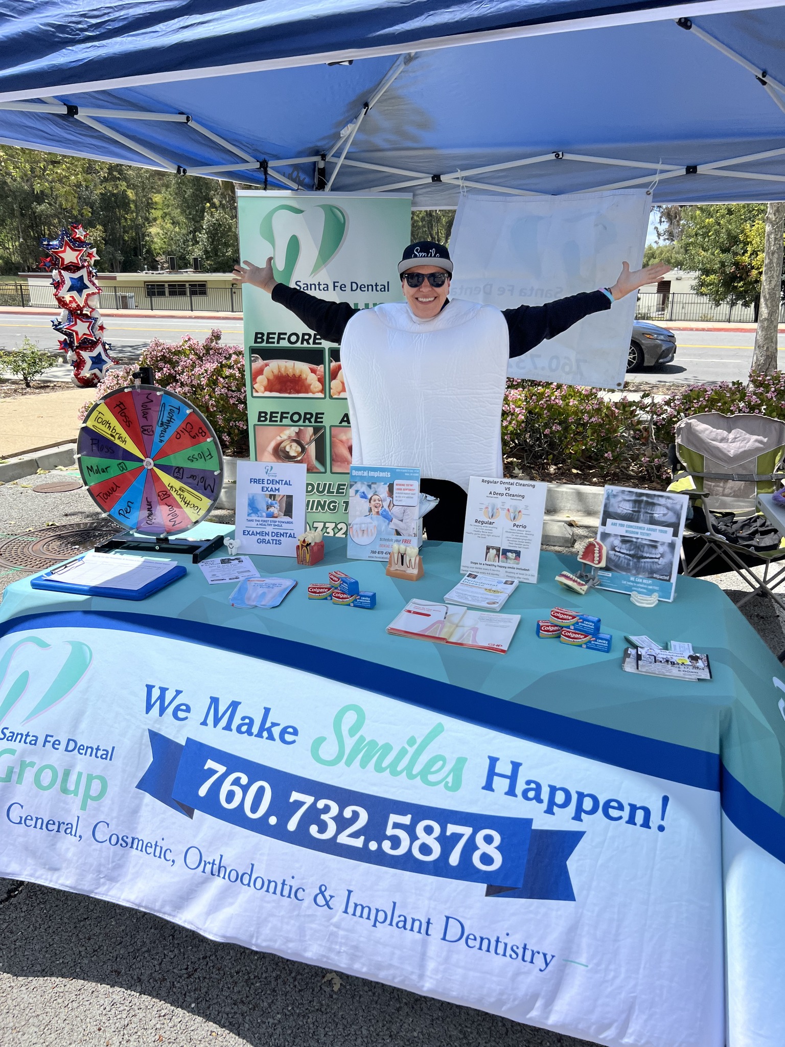 Santa Fe Dental Group Booth at Autism Walk
