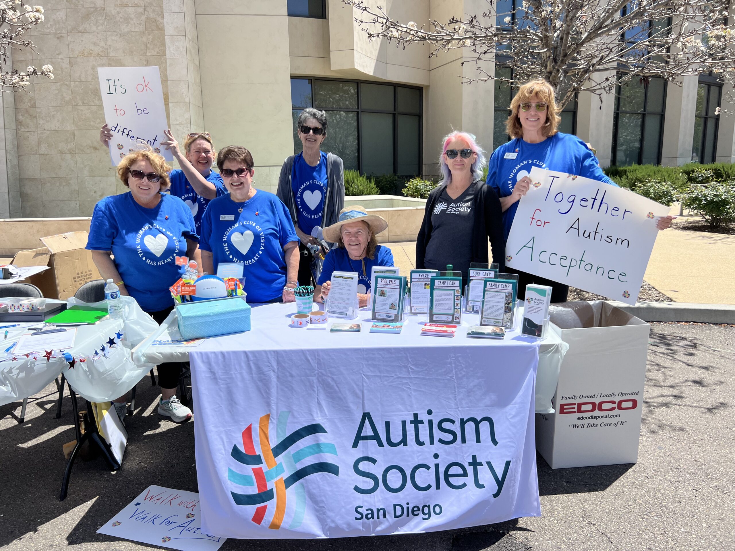 WCV Members at the Autism Society Table