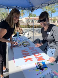 Volunteers at the children's tent