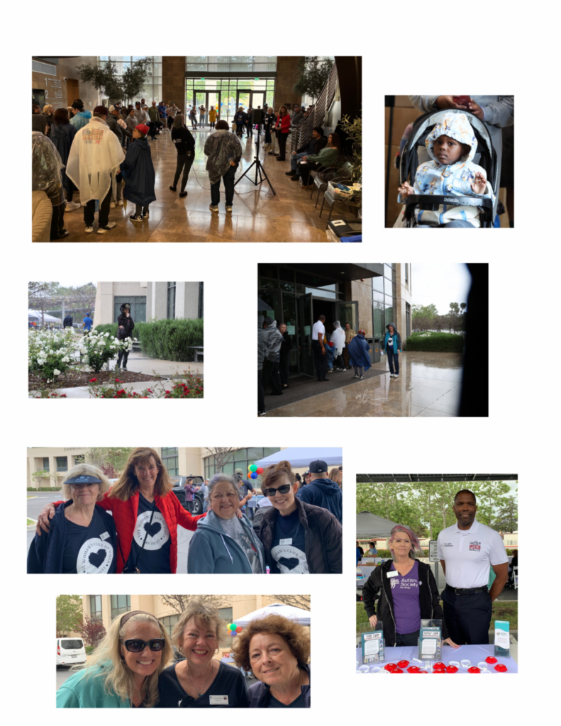 Photo collage from 2026 WCV Vista Autism Walk